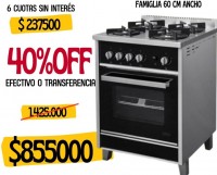 COCINA FAMIGLIA 60 VIDRIO GN 34063