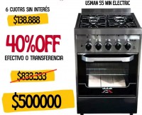 COCINA USMAN WIN ELECTRIC 55 ENCENDIDO EN HORNO Y HORNALLAS