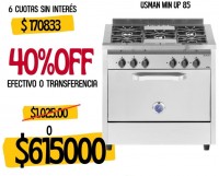 COCINA USMAN WIN UP 85 CM 5 HORNALLAS PUERTA CIEGA