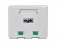 ROSETA DOBLE PARA JACK CAT5 O CAT6 NISUTA NS-RODO