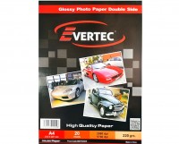 RESMA A4 FOTOGRAFICA GLOSSY BIFAZ 220 GRS 20 HOJAS EVERTEC