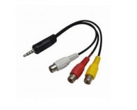 CABLE AUDIO VIDEO 1 PLUG - 3 RCA HEMBRA 3522 JAHRO JHR069