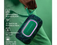 PARLANTE INALAMBRICO BLUETOOTH BURST 2 - 20W TWS VERDE Y AZUL STROMBERG