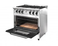 COCINA MORELLI FORZA 900 PUERTA VIDRIO REJA FUNDICION