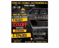 COCINA USMAN IRINA ACERO 900 PUERTA VISOR FUNDICION 6 HORNALLAS
