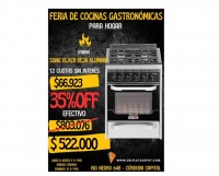 COCINA USMAN SONIC BLACK 55 PARRILLA INFERIOR XXL REJA ALUMINIO PUERTA VISOR