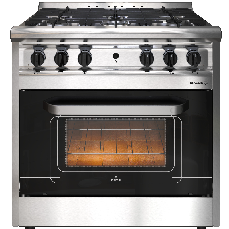 Productos - Del Plata Depot - Cocina morelli forza 900 puerta vidrio ...