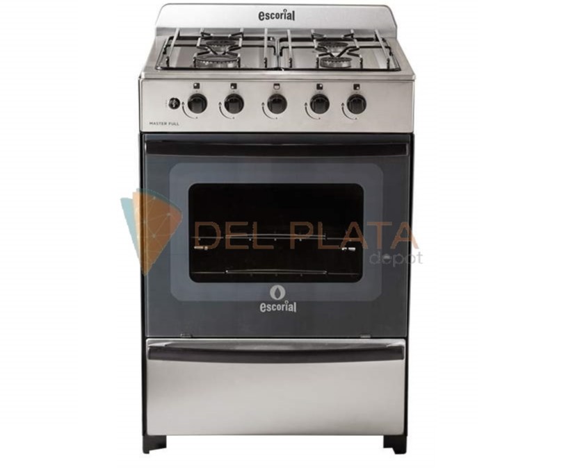Productos - Del Plata Depot - COCINA ESCORIAL MASTER FULL INOX MULTIGAS