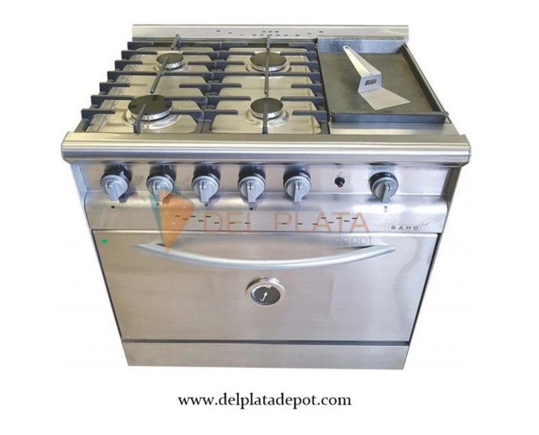 Productos - Del Plata Depot - COCINA MORELLI SAHO 82 CM 4 HORNALLAS Y  PLANCHA