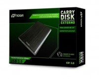 GAVETA EXTERNA USB CARRY DISK NOGANET USB 3.0 5GBPS METALICA