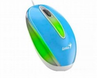 MOUSE GENIUS CON CABE DX-MINI WITH FLASHING LED BLUE