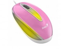 MOUSE GENIUS CON CABE DX-MINI WITH FLASHING LED PINK