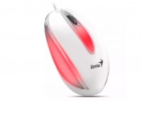 MOUSE GENIUS CON CABE DX-MINI WITH FLASHING LED WHITE