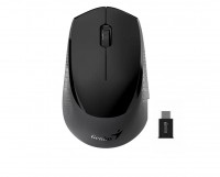 MOUSE GENIUS INALAMBRICO 8000S SILENT RECEPTOR TIPO C BLACK