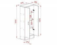 DESPENSERO MOSCONI 1.5 2 PUERTAS BLANCO