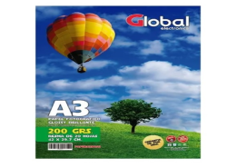 RESMA A3 GLOBAL 200 GRS GLOSSY PAPERG200A3