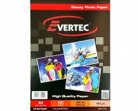 RESMA A4 FOTO EVERTEC GLOSSY  180G X 100 HOJAS