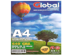 RESMA A4 FOTO GLOBAL PAPERMAGNETIC640A4 640G IMANTADA MAGNETICO GLOSSY