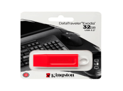 PENDRIVE 32GB KINGSTON DT EXODIA USB 3.2 KC-U2G32-7GR ROJO