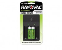 CARGADOR DE PILAS P/4 PILAS AA/AAA CON 2 AA RAYOVAC