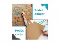 RESMA PAPEL KRAFT X 20 HOJAS DE 125 GRS A4 GLOBAL