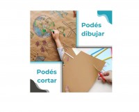 RESMA PAPEL KRAFT X 20 HOJAS DE 200 GRS A4 GLOBAL