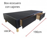 BOX SOMMIER 100 X 190 CON CAJONERA