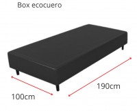 BOX SOMMIER 100 X 190 ECOCUERO