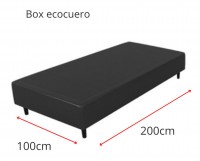 BOX SOMMIER 100 X 200 ECOCUERO