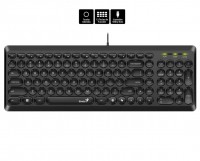 TECLADO GENIUS CON CABLE SLIMSTAR Q200 MULTIMEDIA